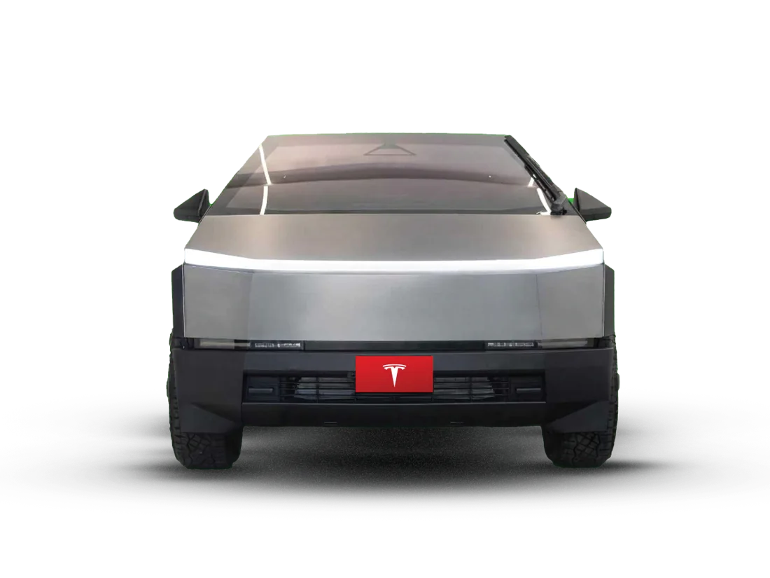 Camioneta eléctrica plateada