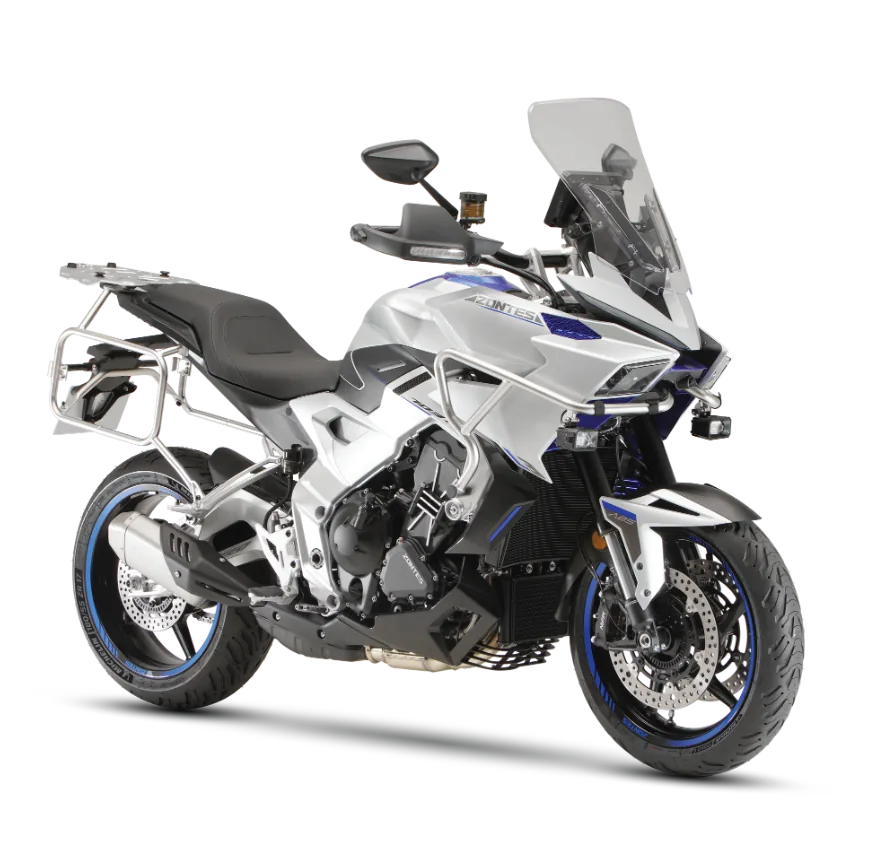 Moto touring blanca